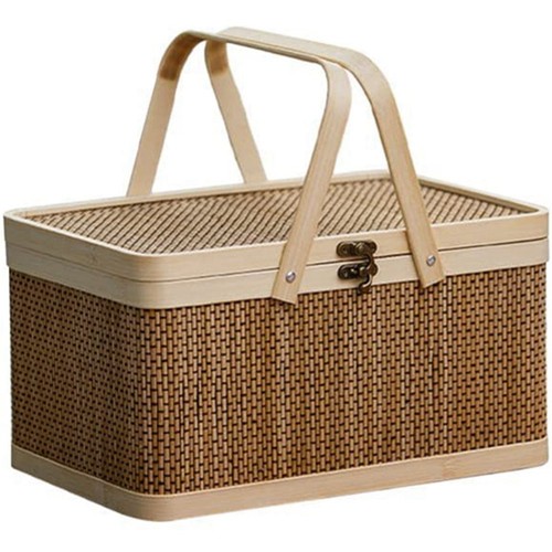 Cesto picnic bambù con - picnic,