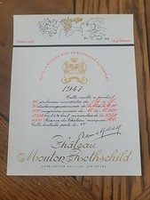 Etiquette château mouton - etiquette,
