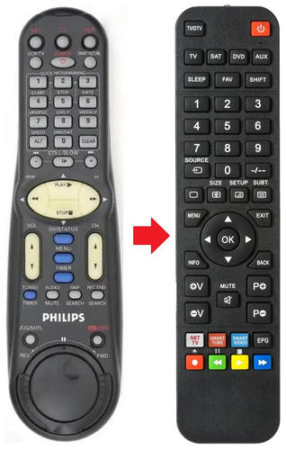 Telecomando adatto per philips - adatto,