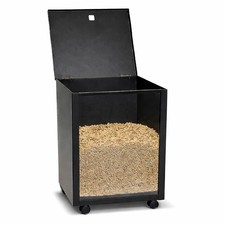 Scatola pellet nera con - pellet,