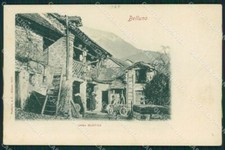 Belluno città Casa Rustica cartolina QT1130