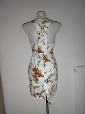 Zara vestito abito M bianco fiori nuovo