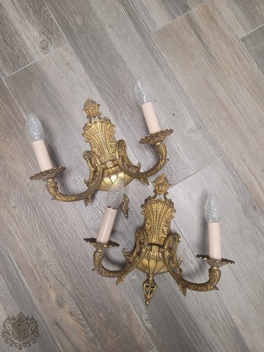 Coppia appliques bronzo - appliques, in