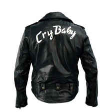 Giacca moto Cry Baby nera uomo
