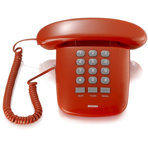 Telefono fisso tasti - tasti, grigi