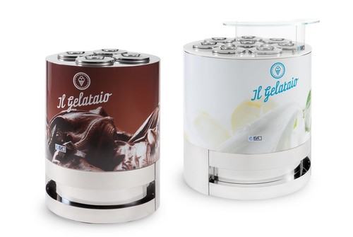 Vetrina gelato gusti - gelato,