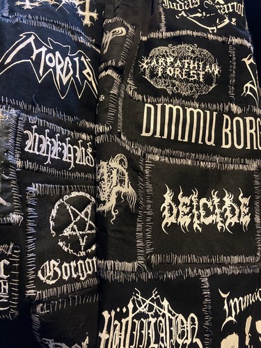 Lotto black metal patches - metal, x20