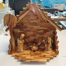 Presepe artigianale in legno