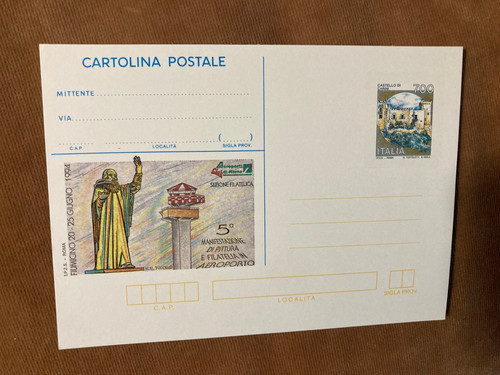 Leonardo vinci cartolina - vinci,