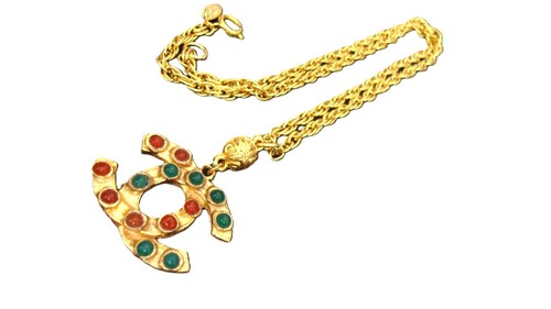Collana catena ciondolo pietra