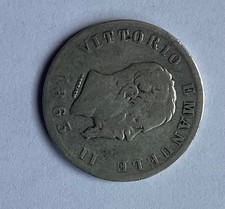 1 lira 1863 TO stemma Vittorio