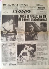 L'Equipe Journal 23/10/1984