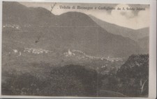 ANNO 1920 CARTOLINA LAGO DI COMO VALLE D' INTELVI BLESSAGNO E CASTIGLIONE VIAGG.