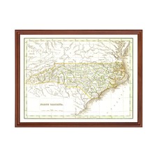 Vecchia mappa della Carolina