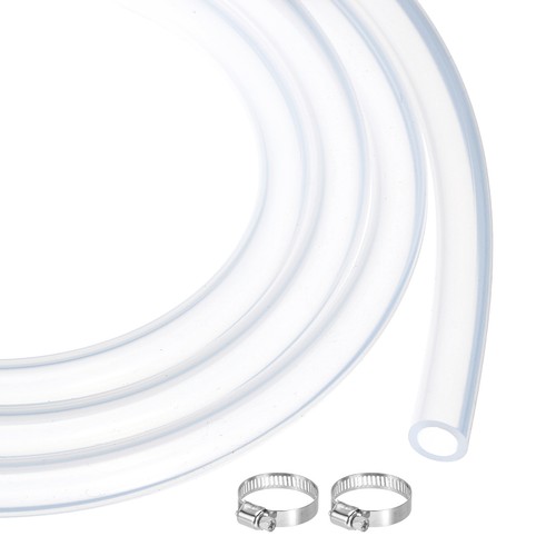 6ft clear silicone tubing - clear,