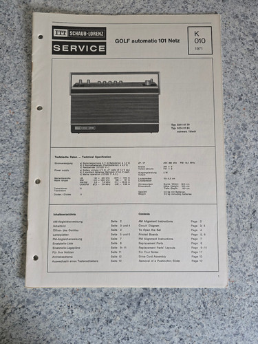 Manuale servizio originale - manuale,