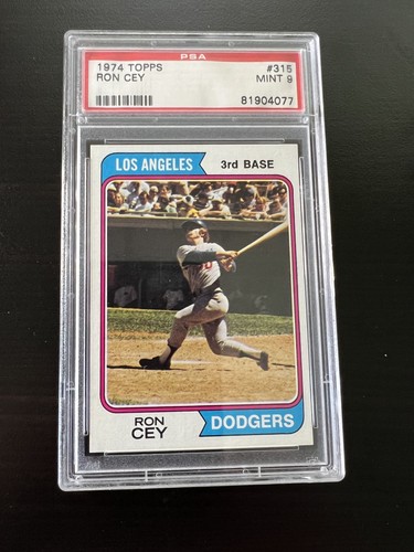 1974 topps ron cey - psa, 9