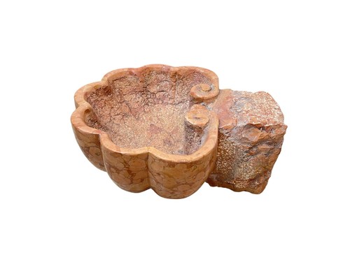 Acquasantiera marmo rosso - acquasantiera,