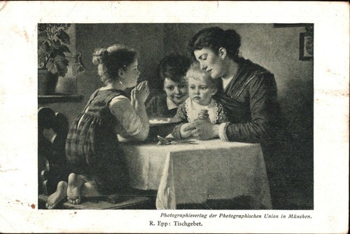 Preghiera tavolo 1920 - preghiera,