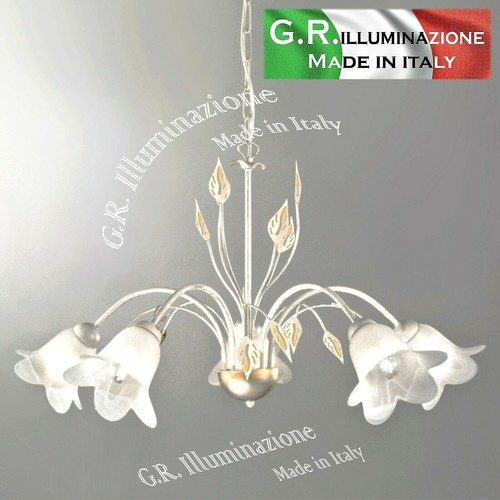 Lampadario ferro battuto 5 - lampadario,