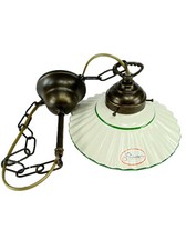 Lampadario ottone brunito