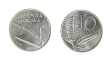 r44_72) Italia Repubblica in Italma - 10 Lire 1953 Spighe