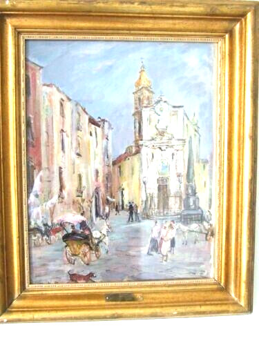 Cortiello mario dipinto olio - dipinto,