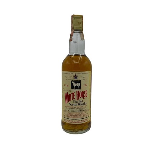 Vintage bottle white horse - vintage,