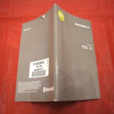 Libretto istruzioni manuale nuovo Motorola PEBL U6 CFJN1997A 6803661C17 italian 
