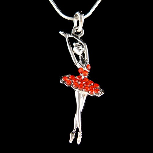 Rosso ballerina swarovski - rosso, in