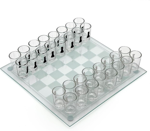 Set scacchi vetro - vetro, con