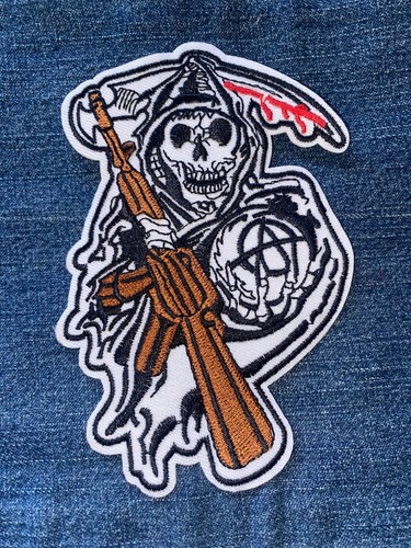Sons anarchy toppa - toppa, ricamata