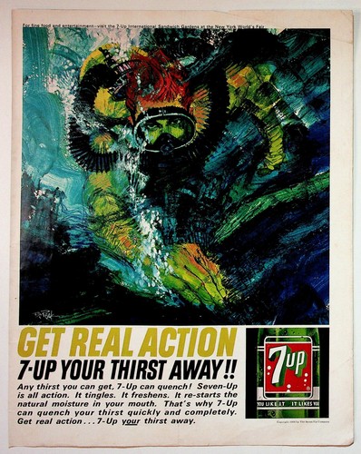 Pubblicità rivista 1964 - pubblicità, 7-up
