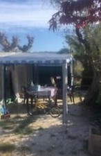 Tendalino per veranda roulotte 7x3 mt - pali in alluminio anno 2022