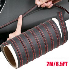 Striscia porta cruscotto auto nera e rossa decorazione modanatura accessori auto universale