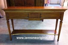 CONSOLLE CLASSICA INTAGLIATA CON PROFILI IN FOGLIA ORO SALOTTO SOGGIORNO  