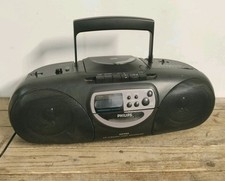 RADIO PHILIPS AZ 1000 CD SYNCHRO START RECORDING stereo cassette FM PORTATILE CD