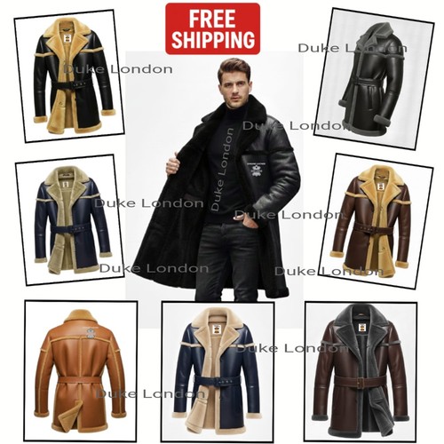 Cappotto lungo uomo - vera, pelle