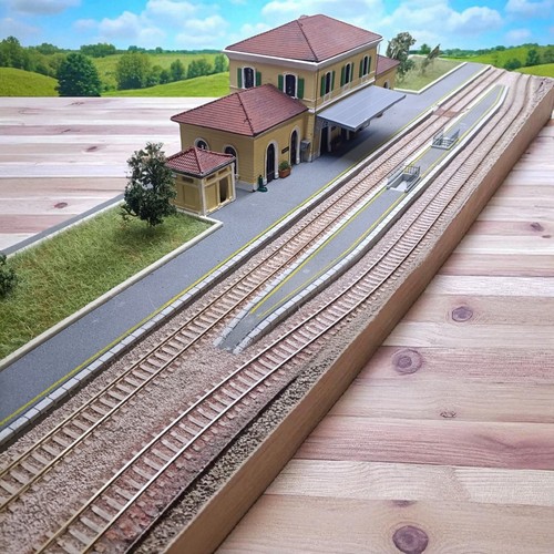 Diorama plastico ferroviario - plastico,
