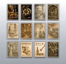 Cafe Interior Fridge Magnet