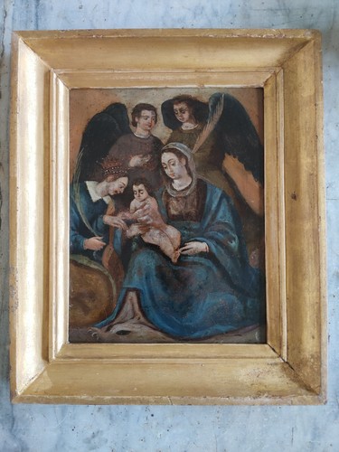 Dipinto olio rame antico - dipinto, su