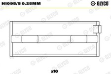 GLYCO CUSCINETTO ALBERO MOTORE