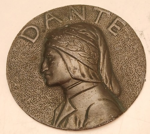 Medaglia placca dante - medaglia,