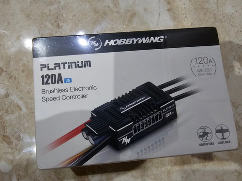Hobbywing platinum 120a esc - v5,