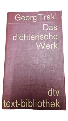 Georg trakl libro poesie - georg, dtv