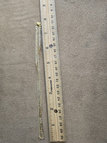 Catena taglio diamante - 16", oro