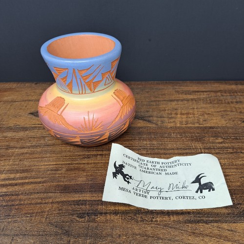 Vaso nativi americani - vaso, firmato