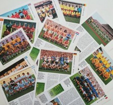Clipping Articolo Mondiali 1990 ITALIA BRASILE GERMANIA ARGENTINA Le Schede