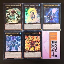 LOTTO 5 CARTE NUMERO 69, 87, 101, 19, 61 italiano YUGIOH rarità MISTE yu-gi-oh!