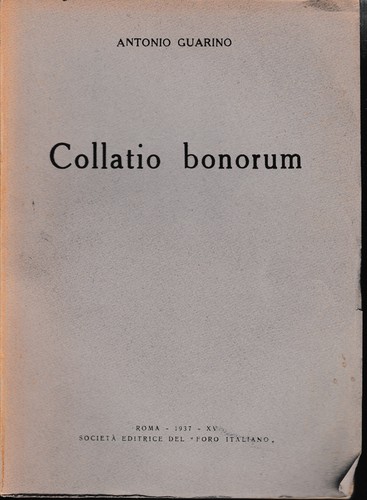 Collatio bonorum antonio - collatio,